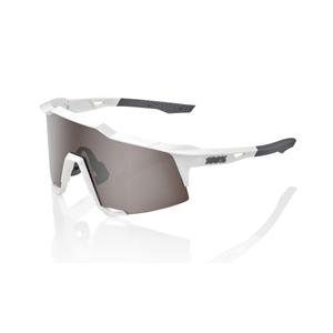 Sunčane naočale 100% SPEEDCRAFT Matte White bijelo-sive (srebrno staklo)