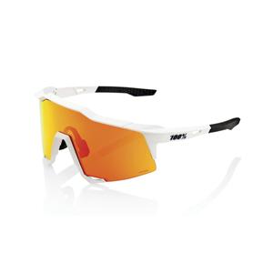Sunčane naočale 100% SPEEDCRAFT Soft Tact Off White bijele (HIPER crveno staklo)