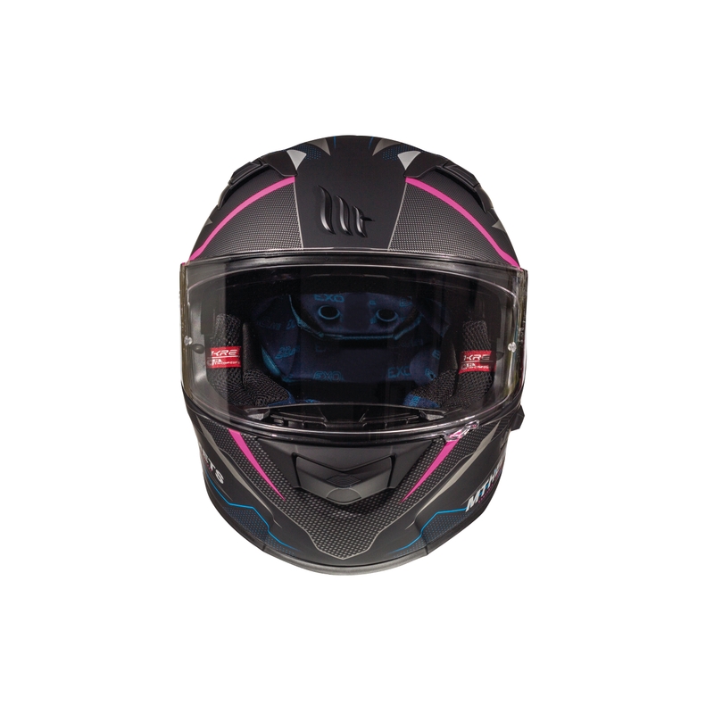 Integralna motociklistička kaciga MT Kre Intrepid SV crna mat-fluo pink