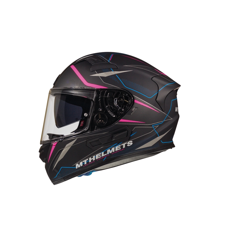 Integralna motociklistička kaciga MT Kre Intrepid SV crna mat-fluo pink