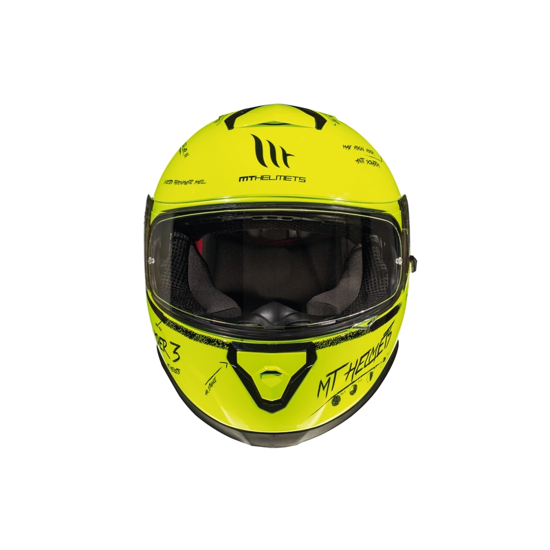 Integralna motociklistička kaciga MT Thunder 3 SV Board fluo žuta rasprodaja