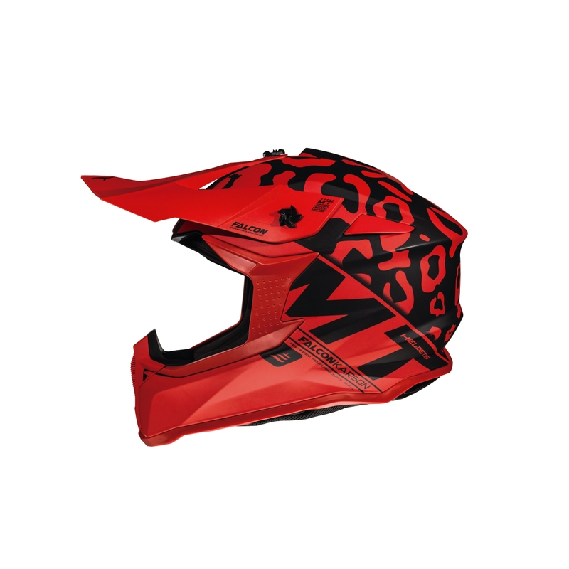 Motocross kaciga MT Falcon Karson crvena mat