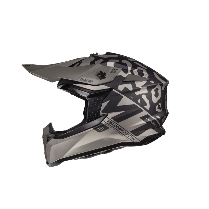 Motocross kaciga MT Falcon Karson crna mat
