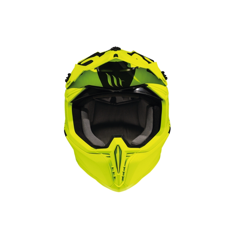 Motocross kaciga MT Falcon Karson fluo žuta mat