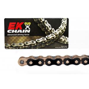 QX-kroužkový řetěz OEM kvality EK 525 MVXZ2 1920 článků černý/zlatý/zlatý