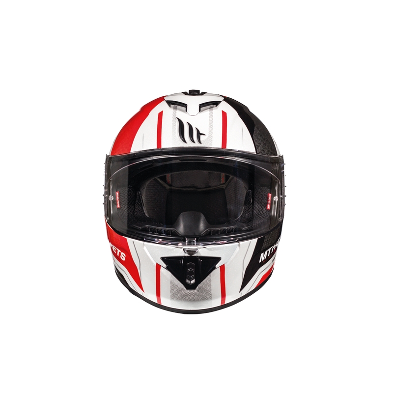 Dječja integralna kaciga MT Rapide Duel bijelo-crno-crvena