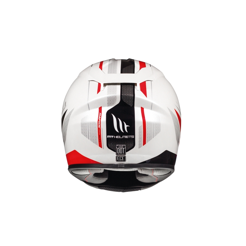 Dječja integralna kaciga MT Rapide Duel bijelo-crno-crvena