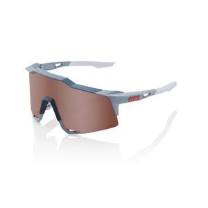 Sunčane naočale 100% SPEEDCRAFT Soft Tact Stone Grey sive (HIPER srebrno staklo)