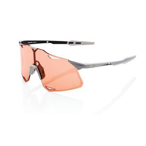 Sunčane naočale 100% HYPERCRAFT Matte Stone Grey sive (HIPER roza staklo)