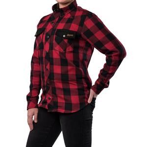 Ženska motoristička majica BROGER Alaska crno-crvena