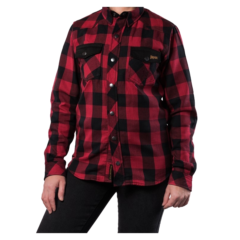 Ženska motoristička majica BROGER Alaska crno-crvena rasprodaja