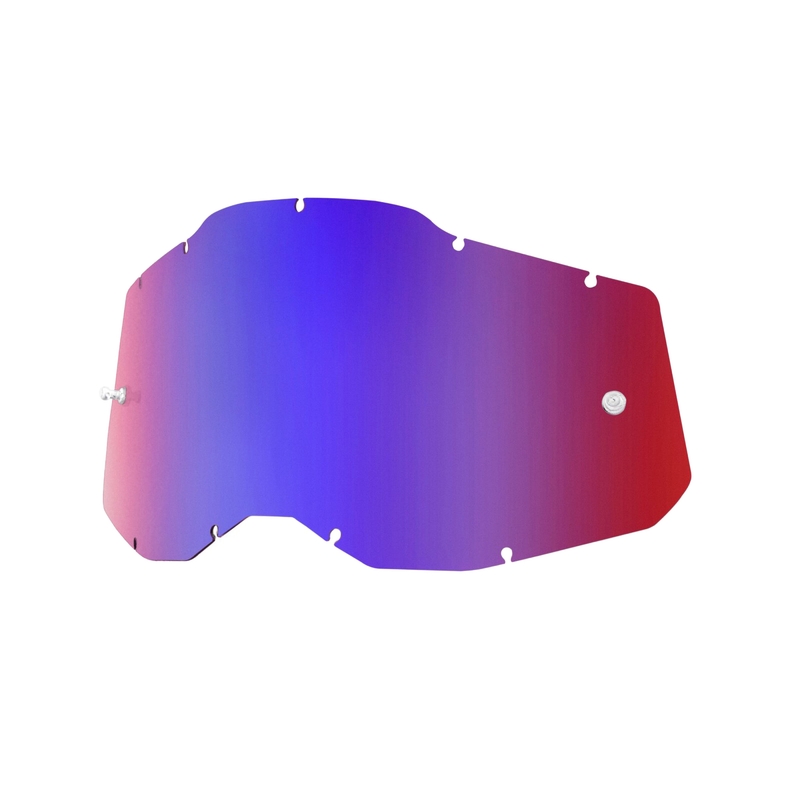 Pleksiglas 100% Racecraft 2/Accuri 2/Strata 2 plavo-crveno ogledalo (Protiv zamagljivanja)