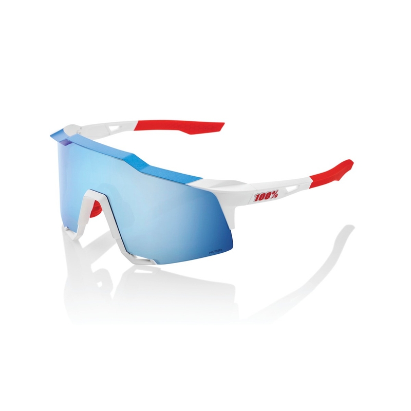 Sunčane naočale 100% SPEEDCRAFT TotalEnergies Team crveno-bijelo-plave (HIPER plavo staklo)