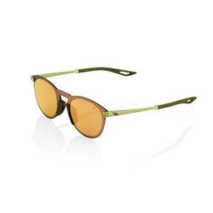 Sunčane naočale 100% LEGERE ROUND Matte Metalic Viperdae smeđe-zelene (brončane leće)
