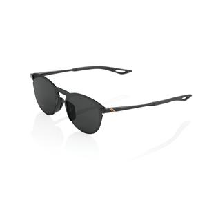 Sunčane naočale 100% LEGERE ROUND Polished Black (zadimljene leće)