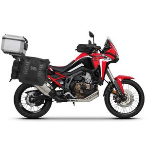Complete set of SHAD TERRA TR40 adventure saddlebags and SHAD TERRA aluminium 48L topcase, including mounting kit SHAD HONDA CRF 1100 Africa Twin