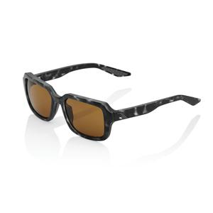Sunčane naočale 100% RIDELEY Matte Black Havana sive (brončane leće)