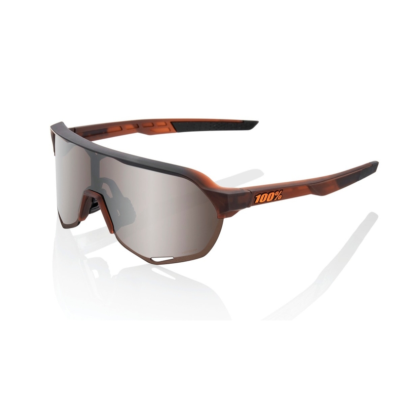 Sunčane naočale 100% S2 Matte Translucent Brown Fade smeđe (HIPER srebrne leće)