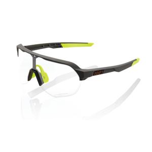 Sunčane naočale 100% S2 Soft Tact Cool Grey sivo-žute (fotokromatsko staklo)