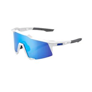 Sunčane naočale 100% SPEEDCRAFT bijelo-sive (HIPER plavo staklo)