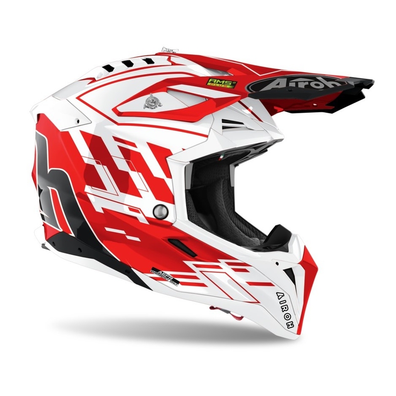 Airoh Aviator 3.0 Rampage Motocross kaciga 2021 crveno bijela rasprodaja