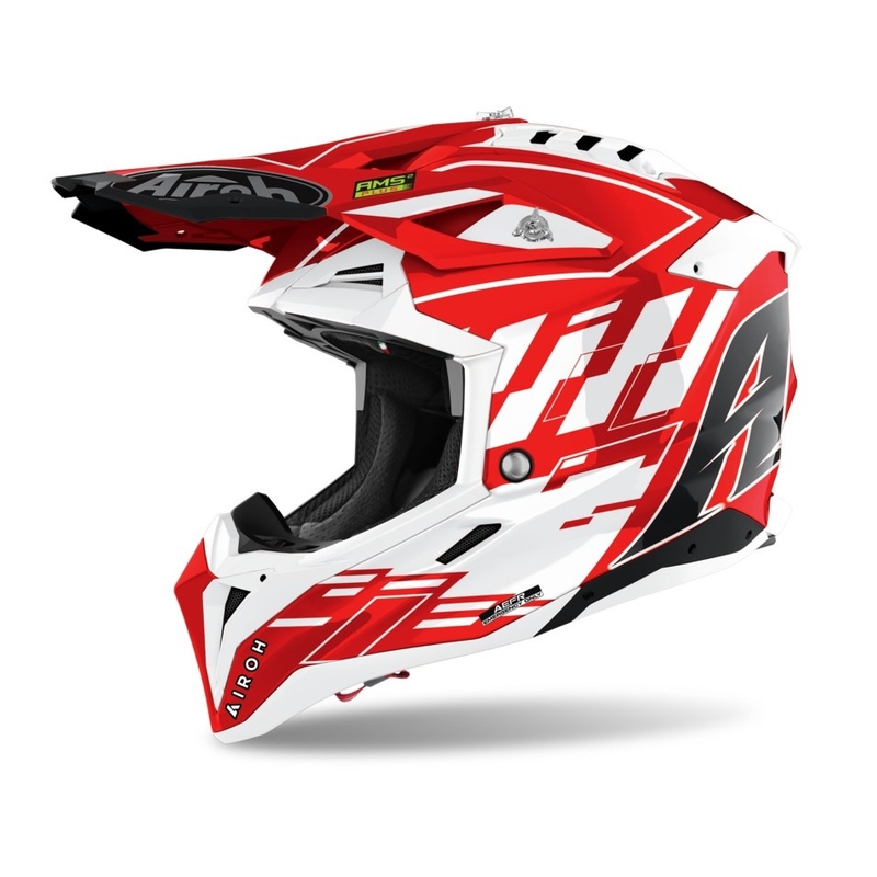 Airoh Aviator 3.0 Rampage Motocross kaciga 2021 crveno bijela rasprodaja