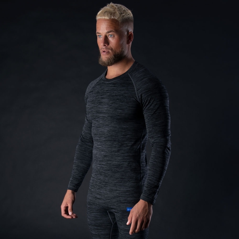 Termo majica Oxford Advanced Base Layer crno-siva - dugi rukav