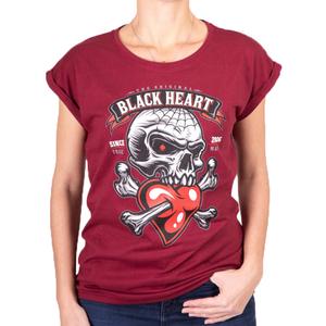 Ženska majica Black Heart Romantic Lover Ext red