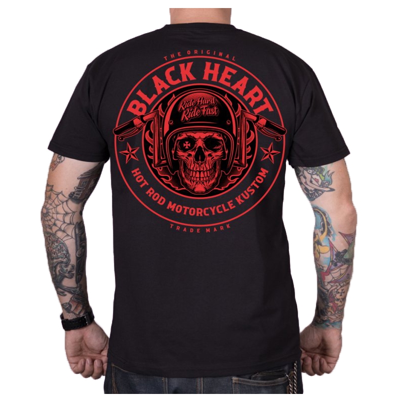 Muška majica kratkih rukava Black Heart Hellman crna