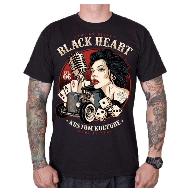 Muška majica kratkih rukava Black Heart Victoria crna rasprodaja