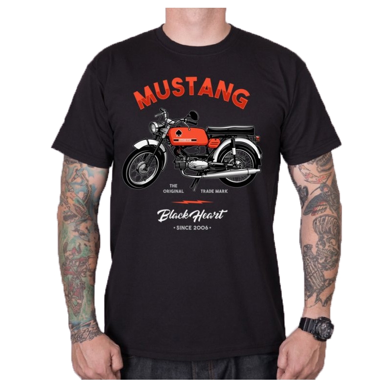 Black Heart Mustang muška majica kratkih rukava