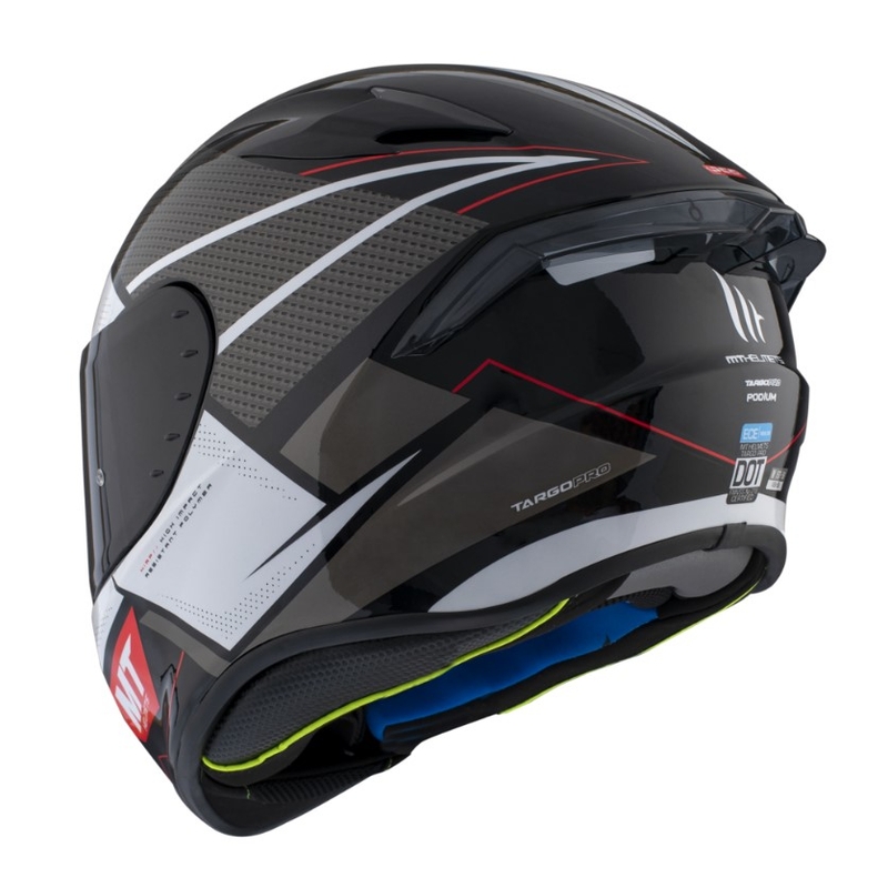 Integralna motociklistička kaciga MT FF106 Pro Targo Pro Podium B0 crno-bijela rasprodaja