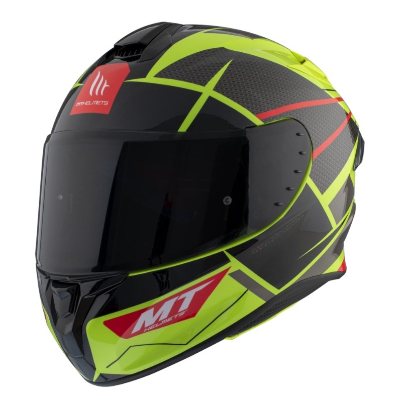 Integralna motociklistička kaciga MT FF106 Pro Targo Pro Podium D1 fluo žuto-crveno-crna rasprodaja