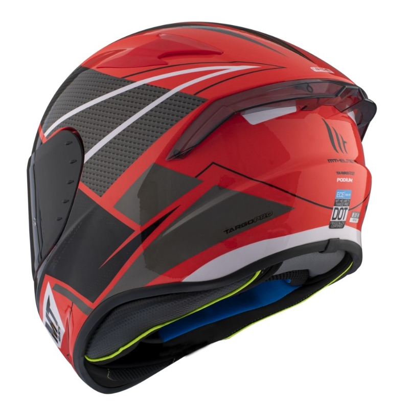 Integralna motociklistička kaciga MT FF106 Pro Targo Pro Podium D5 crveno-crna rasprodaja
