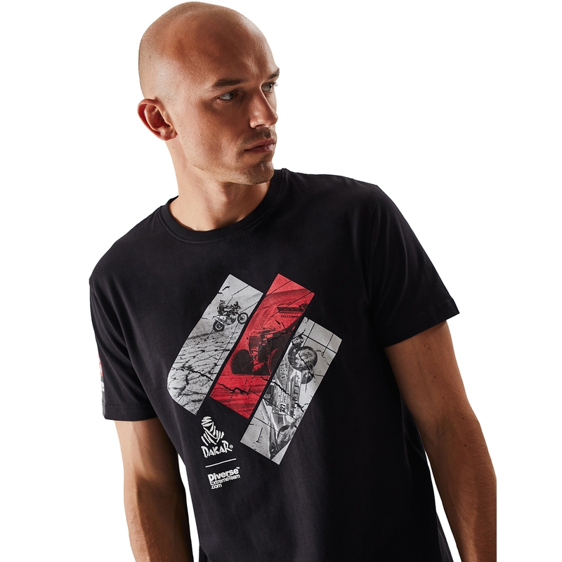 Majica kratkih rukava DAKAR DKR 1222 crna