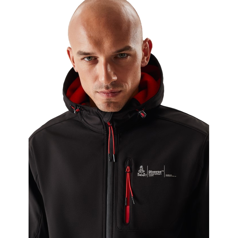 Muška softshell jakna DAKAR Sotix crveno-crna