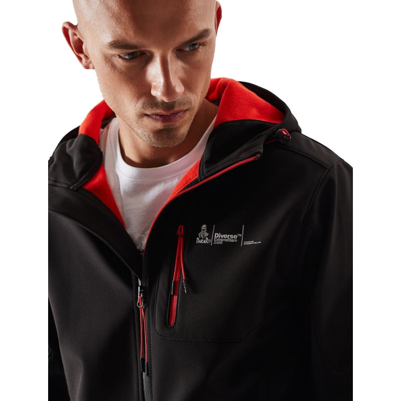 Muška softshell jakna DAKAR Sotix crveno-crna