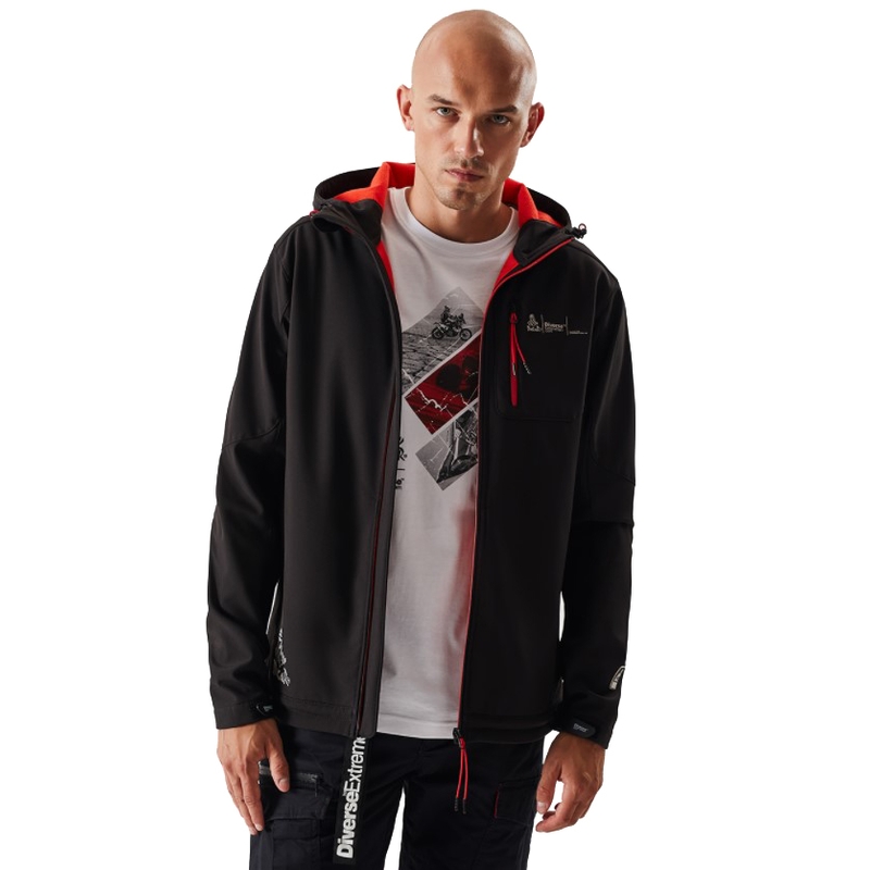 Muška softshell jakna DAKAR Sotix crveno-crna