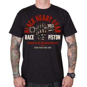 Muška majica kratkih rukava Black Heart Race Piston crna