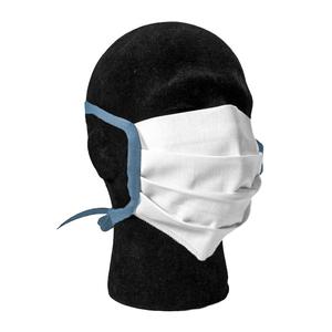 Bijelo-plava pamučna maska