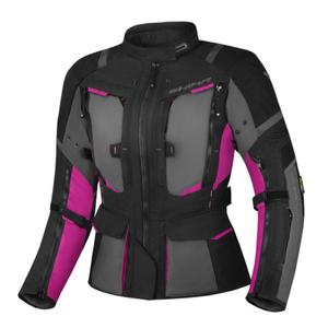 Ženska motoristička jakna Shima Hero 2.0 crno-sivo-roza