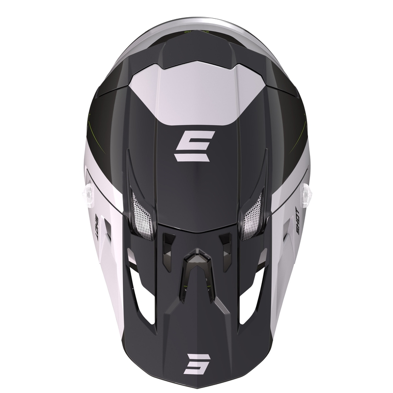 Shot Core Fast Motocross kaciga crno-bijela-fluo žuta rasprodaja
