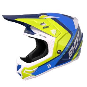 Motocross kaciga Shot Core Fast Blue-White-Fluo Yellow rasprodaja
