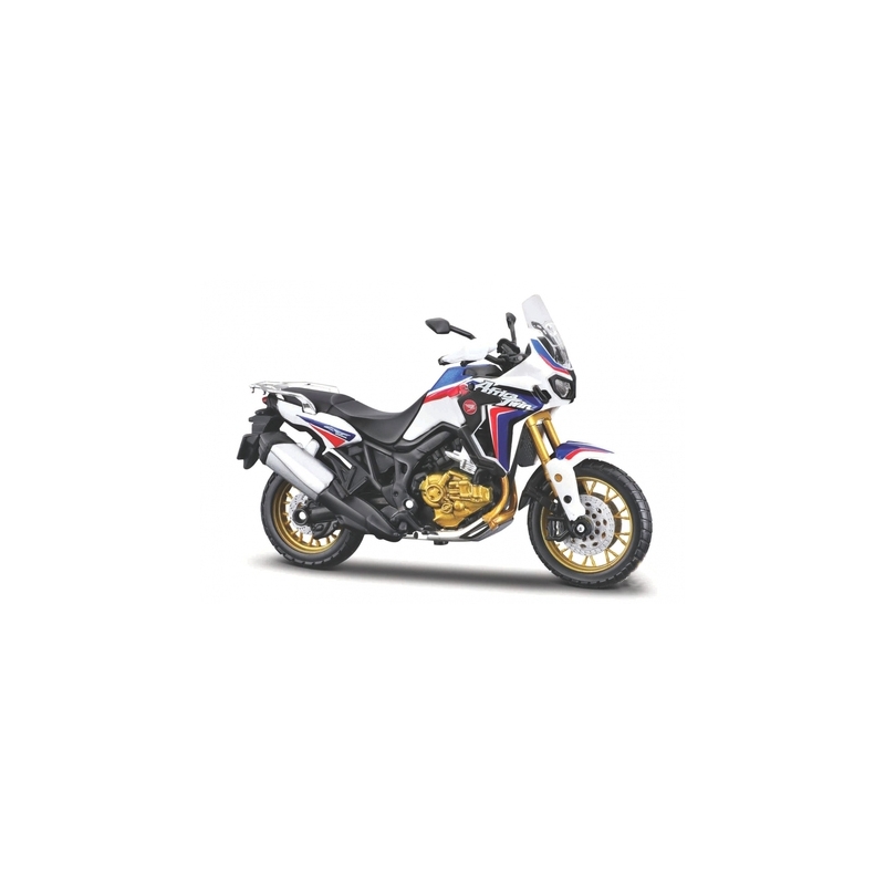 Model motocikla Maisto Honda African Twin bijelo-plavo-crveno