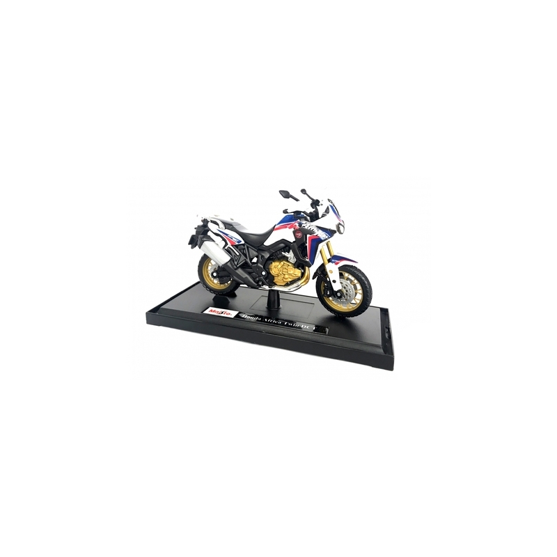 Model motocikla Maisto Honda African Twin bijelo-plavo-crveno