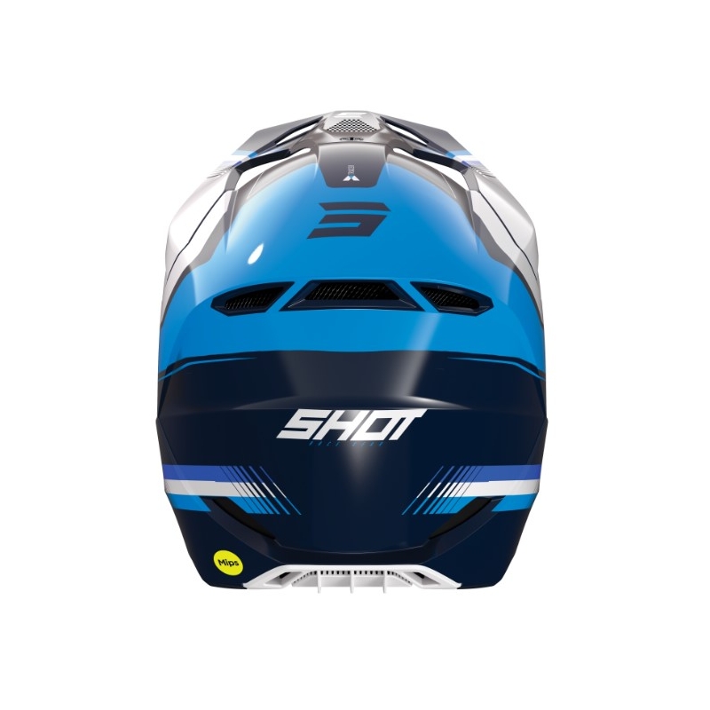 Motocross kaciga Shot Race Tracer bijelo-plava rasprodaja