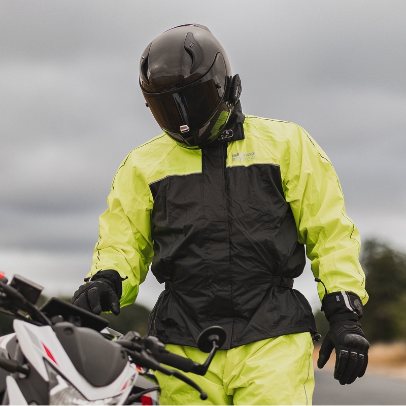 Oxford Rain Seal 22 crno-fluo žuta kišna jakna