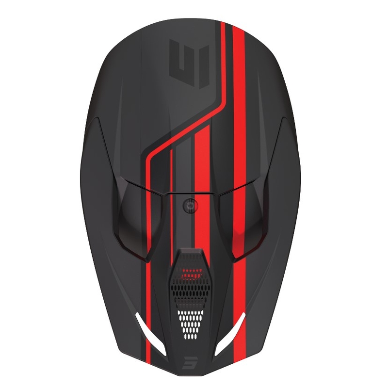 Motocross kaciga Shot Furious Heritage crveno-siva