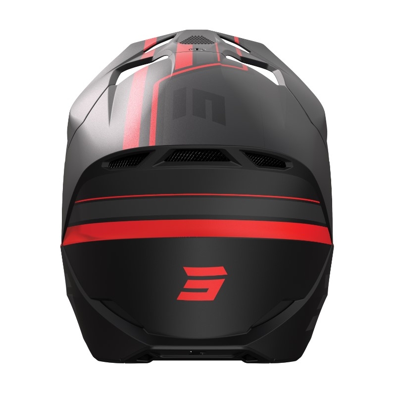 Motocross kaciga Shot Furious Heritage crveno-siva