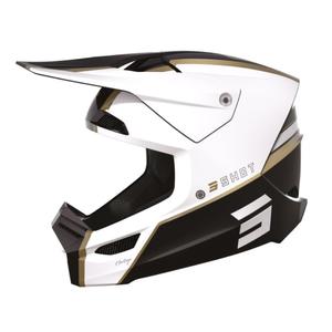 Crno-zlatno-bijela kaciga za motocross Shot Furious Heritage rasprodaja